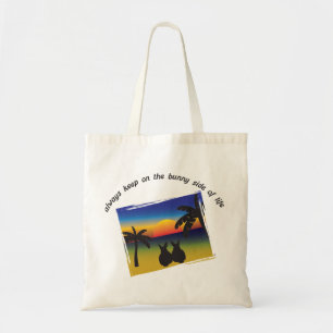 Bolsa Tote Mantenha no lado do coelho da vida