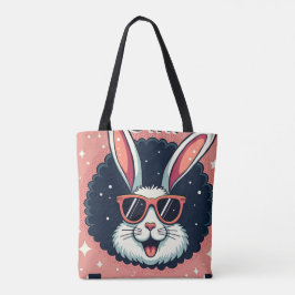 Bolsa Tote Mantenha-se citado!: Retro Páscoa Bunny Vibes