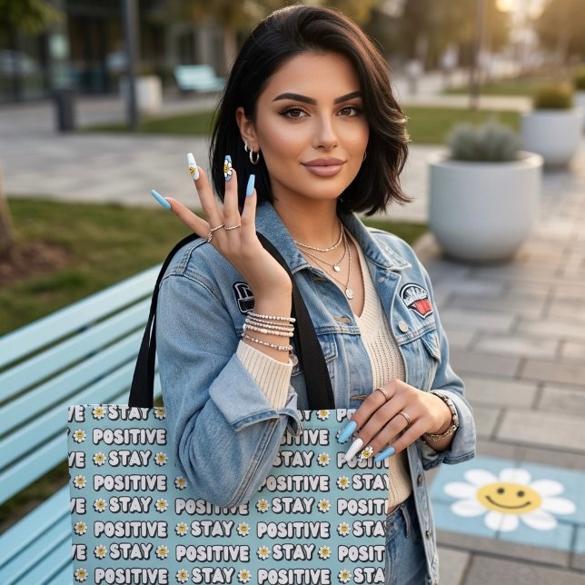 Bolsa Tote Mantenha-se Positivo (Criador carregado)