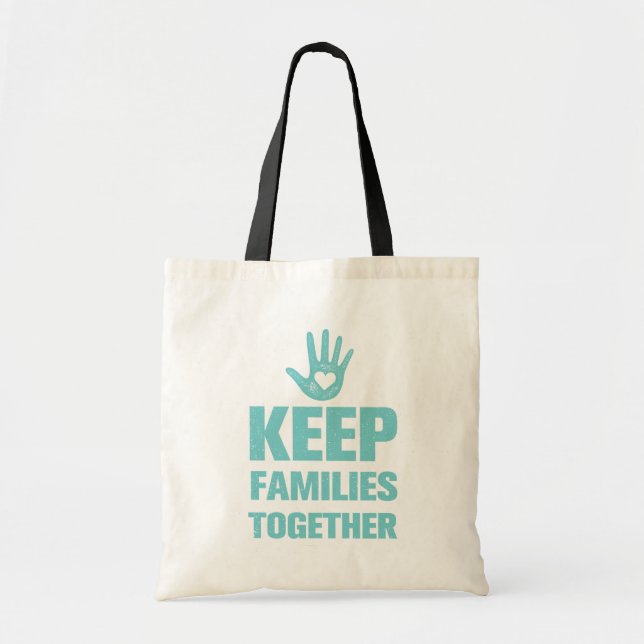Bolsa Tote Manter as famílias juntas (Frente)