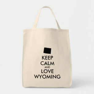 Bolsa Tote MANTER CALMA E AMAR WYOMING personalizáveis