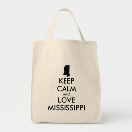Bolsa Tote MANTER CALMO E AMAR MISSISSIPPI personalizável