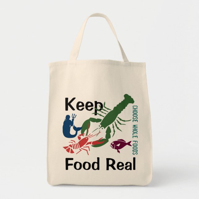 Bolsa Tote Manter Comida Real (Frente)