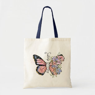 Bolsa Tote Manter Cotação de Flor Selvagem Crescente
