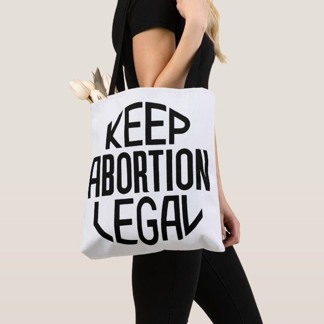 Bolsa Tote Manter Legalidade do Aborto (Close Up)