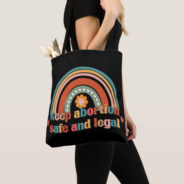 Bolsa Tote Manter O Aborto Seguro E Legal (Close Up)