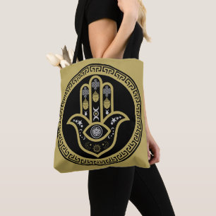 Bolsa Tote Mão de Hamsa Proteção contra Olho Gordo