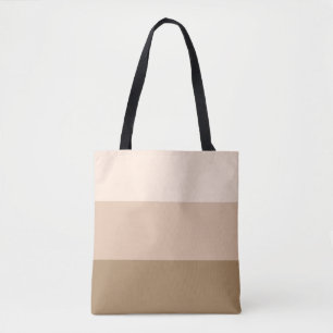 Bolsa Tote Mão Marrom Stripe