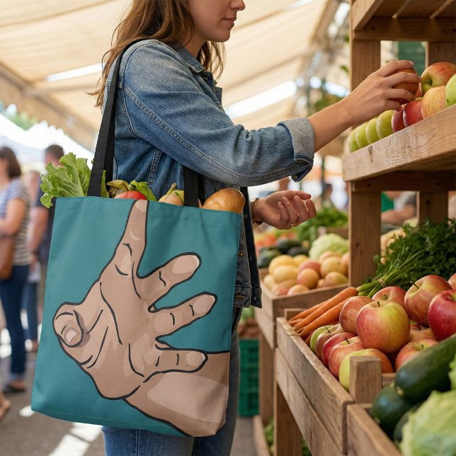Bolsa Tote Mão que Alcança Perspectiva (Criador carregado)