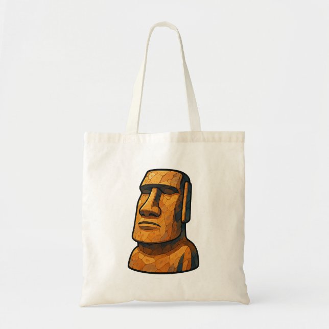 Bolsa Tote Maoi Stoic Statue (Frente)