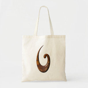 Bolsa Tote Maori Fish Hook - Ferrugem