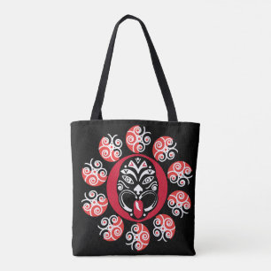 Bolsa Tote Maori Haka Nova Zelândia Arte Nativa Tabela