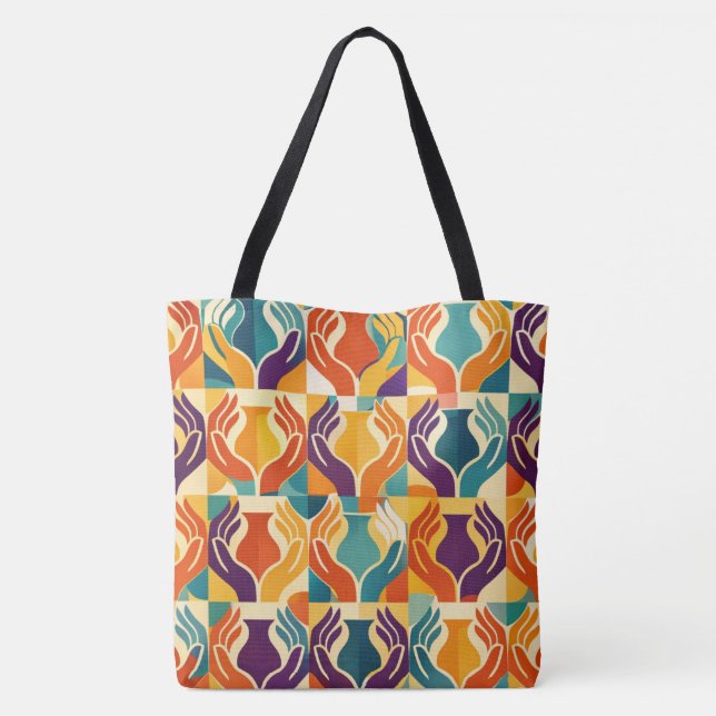 Bolsa Tote Mãos Cuidadosas (Verso)