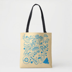 Bolsa Tote Mãos de Música - Design ASL