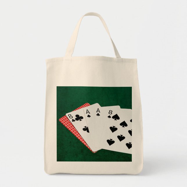 Bolsa Tote Mãos de pôquer - Mão do Morto (Frente)
