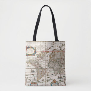 Bolsa Tote mapa antigo