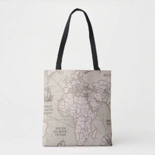 Bolsa Tote mapa antigo