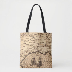 Bolsa Tote Mapa antigo antigo inspirado (3)