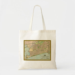 Bolsa Tote Mapa Antigo de Venice Flórida