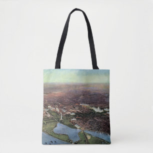 Bolsa Tote Mapa antigo de Washington DC e do Rio Potomac