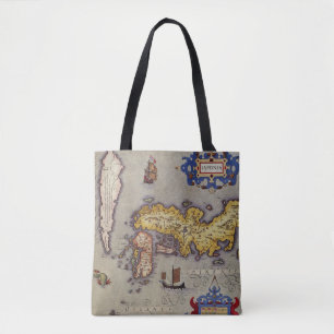 Bolsa Tote Mapa antigo do Japão por Mercator e Hondius