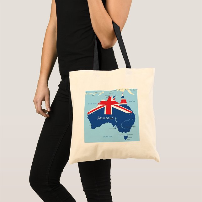 Bolsa Tote Mapa Da Austrália Tote Bag (Criador carregado)
