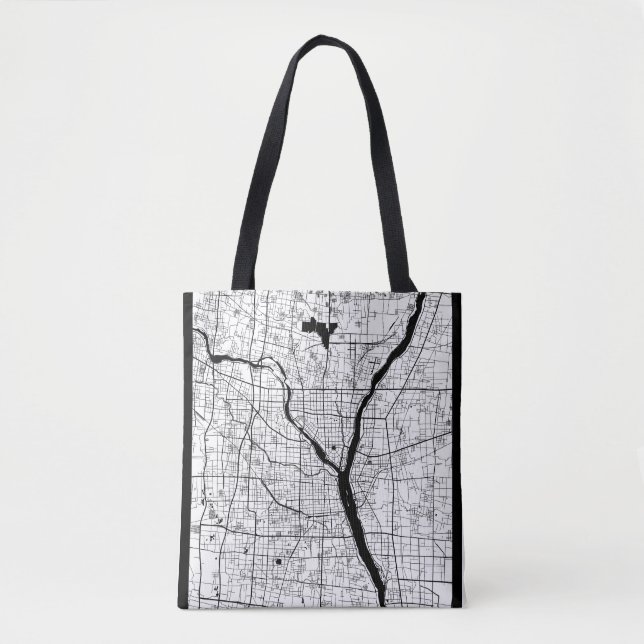 Bolsa Tote Mapa da China em Linyi (Frente)
