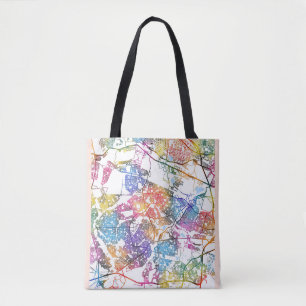 Bolsa Tote Mapa da Cidade da África do Sul