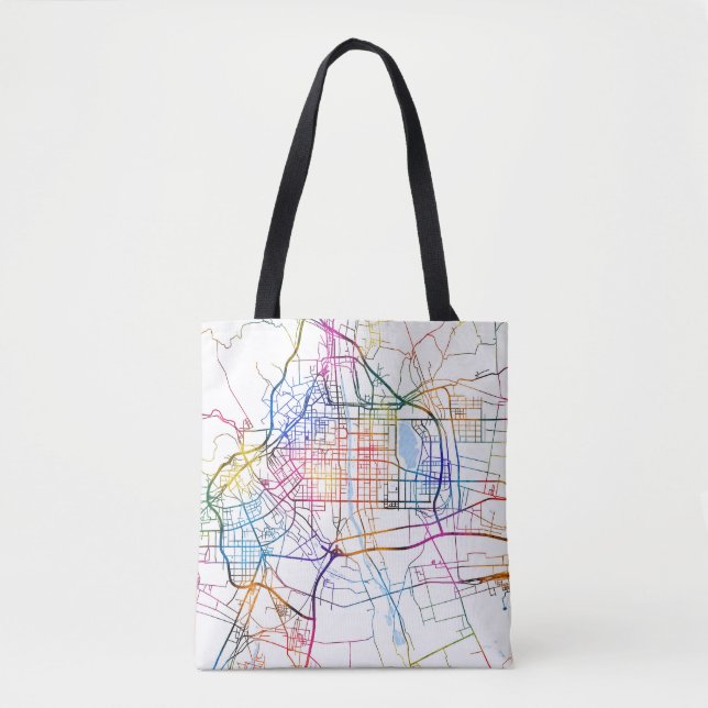 Bolsa Tote Mapa da Cidade da China (Frente)