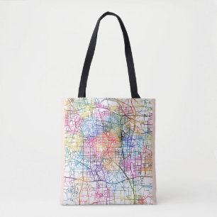 Bolsa Tote Mapa da Cidade da China de Zhengzhou