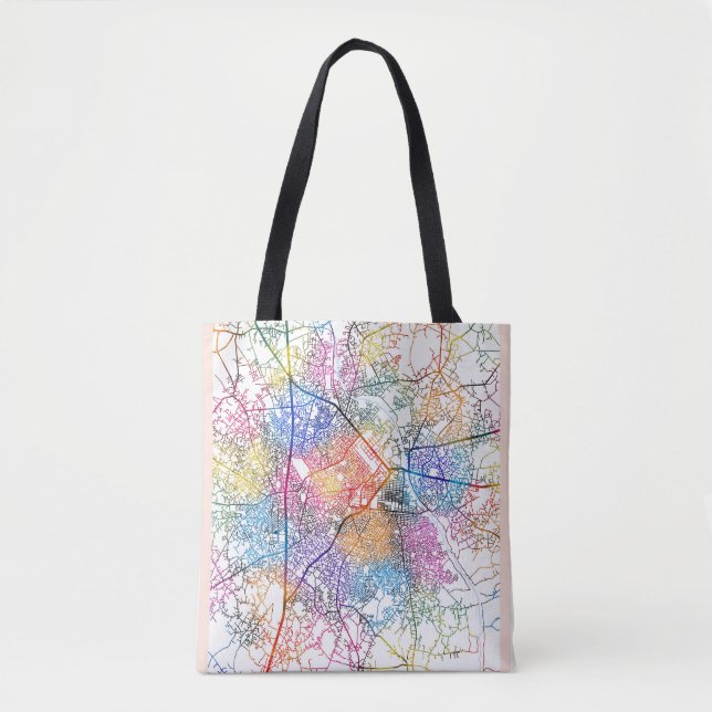 Bolsa Tote Mapa da Cidade de Aba Nigéria (Frente)