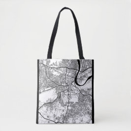 Bolsa Tote Mapa da Cidade de Agra Uttar Pradesh