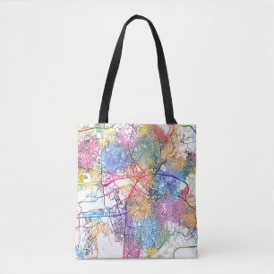 Bolsa Tote Mapa da Cidade de Ankara Türkiye