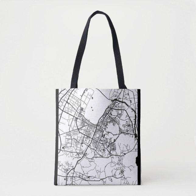 Bolsa Tote Mapa da Cidade de Anshan China (Frente)