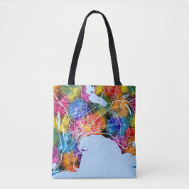 Bolsa Tote Mapa da cidade de Baku Azerbaijão