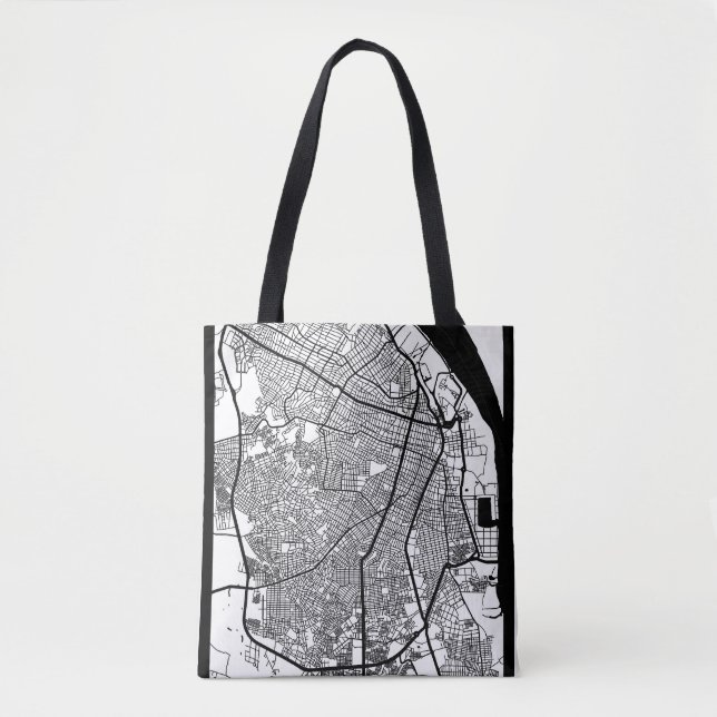 Bolsa Tote Mapa da Cidade de Barranquilla Colômbia (Frente)