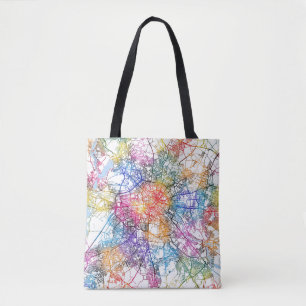 Bolsa Tote Mapa da Cidade de Berlim Alemanha