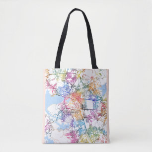 Bolsa Tote Mapa da cidade de Bhopal Madhya Pradesh