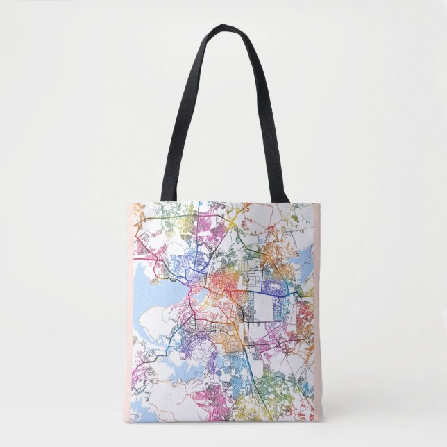 Bolsa Tote Mapa da cidade de Bhopal Madhya Pradesh (Frente)