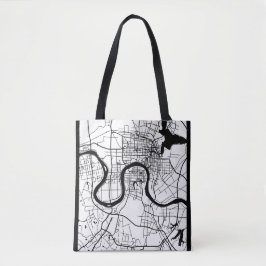 Bolsa Tote Mapa da Cidade de Changde China