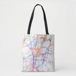 Bolsa Tote Mapa da Cidade de Changzhi China