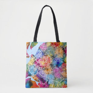 Bolsa Tote Mapa da Cidade de Douala Cameroon