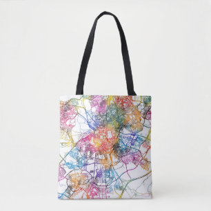 Bolsa Tote Mapa da cidade de Espanha de Madrid