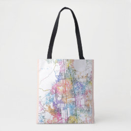 Bolsa Tote Mapa da cidade de Faridabad Haryana