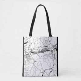 Bolsa Tote Mapa da Cidade de Fushun China