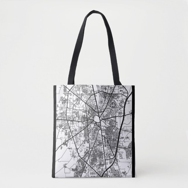 Bolsa Tote Mapa da Cidade de Gujranwala Paquistão (Frente)