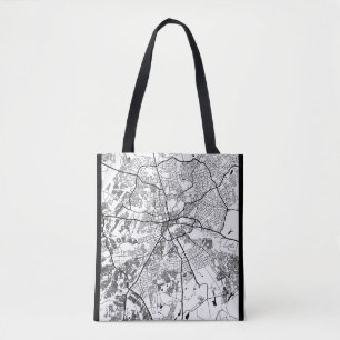 Bolsa Tote Mapa da Cidade de Harare Zimbábue