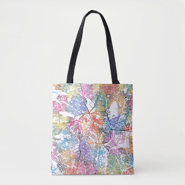 Bolsa Tote Mapa da cidade de Kumasi Gana (Frente)