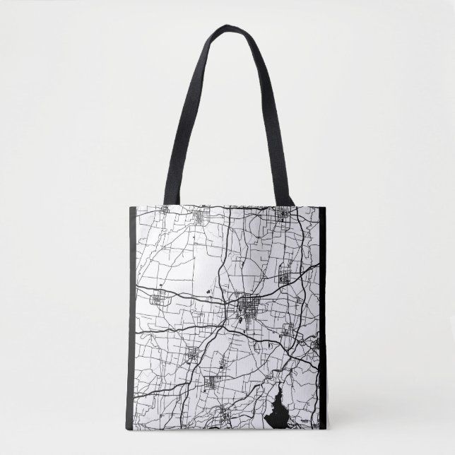Bolsa Tote Mapa da Cidade de Liaocheng China (Frente)
