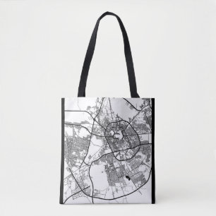 Bolsa Tote Mapa da Cidade de Madinah Arábia Saudita